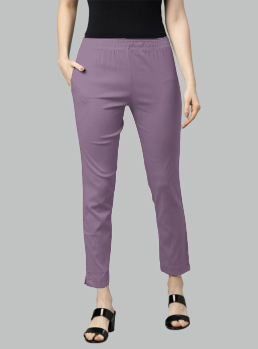 Picture of Lavender Waist Flared Cigar Pant with Pocket